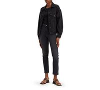 Levi's 724 High Rise Straight Black Worn In Talla: W27L32 | Vaqueros Pitillo Outlet | Mujer | Negro