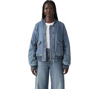 Levi's Mujer Camisa Cazadora bomber con bolsillo con solapa, Standard Fit, Azul (Romantic Rewind), M