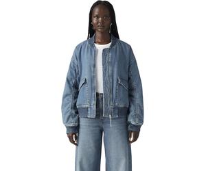 Levi's Mujer Camisa Cazadora bomber con bolsillo con solapa, Standard Fit, Azul (Romantic Rewind), M