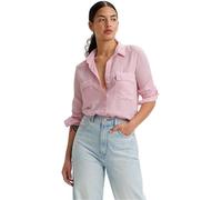 Levi's Mujer Camisa Doreen Utility con Cuello francés, Standard Fit, Rosa (Fragrant Lilac GD), S