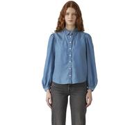 Levi's Camisa Western Journey Mujer, corte estándar, botones, Azul (Bright Mid Stone) XS