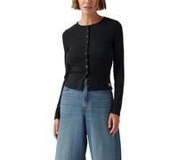 Levi's Mujer Camiseta de Manga Larga Dry Goods Pointelle Anthracite Night Black S