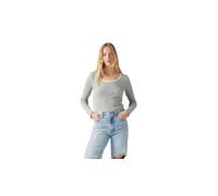 Levi's Mujer Camiseta de Manga Larga Dry Goods Punto Waffle Starstruck Heather Grey Grey S