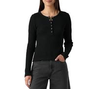 Levi's Mujer Camiseta de Punto Waffle Dry Goods Anthracite Night Black S