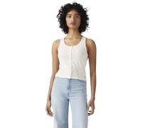Levi's Mujer Camiseta de Tirantes Dry Goods Pointelle con Cuello Redondo, Slim Fit, Blanco Sucio (Gardenia), XS