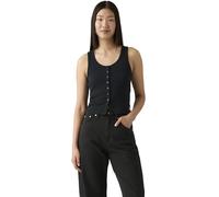 Levi's Mujer Camiseta de Tirantes Dry Goods Pointelle con Cuello Redondo, Slim Fit, Negro (Anthracite Night), M