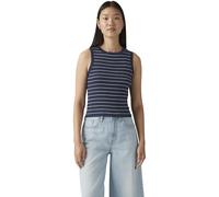 Levi's Mujer Camiseta de Tirantes Ocean con Cuello Redondo, Slim Fit, Azul (Jules Stripe Navy Bl), S