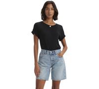 Levi's Mujer Camiseta Margot tee de algodón, Standard Fit, Negro (Anthracite Night), L