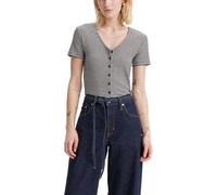 Levi's Mujer Camiseta Muse Vanilla Stripe Caviar Black M