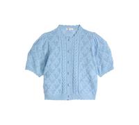 Levi's Mujer Cárdigan Pauline Pointelle de Ganchillo, de Manga Corta, Azul (Glacier Lake), M