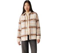Levi's Mujer Cazadora Lola Shacket a cuadros, Relaxed Fit, Beige (Majorie Plaid Sunny), M