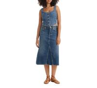 Levi's Mujer High Rise A-Line Decon, Falda, Azul (Mid Morning), 25W
