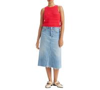 Levi's Mujer High Rise A-Line Decon, Falda, Azul (Secret Secret), 24W