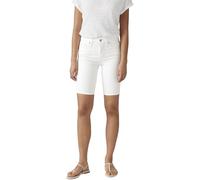 Levi's Mujer Jeans Corto Shaping Bermuda elástico, Talle Medio, Blanco (Chalk White), 26