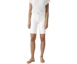 Levi's Mujer Jeans Corto Shaping Bermuda elástico, Talle Medio, Blanco (Chalk White), 26