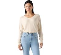 Levi's Mujer Suéter de Cuello de Pico Petal White Swan Triblend White M