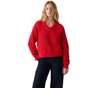 Levi's Mujer Jersey Reese con Cuello de Pico, Relaxed Fit, Rojo (True Red), M