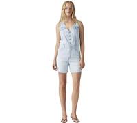 Levi's Mujer Overall Vest Romper con botones, Standard Fit, Azul (Rom Com), M