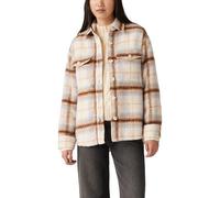 Levi's Mujer Shacket Lola Majorie Plaid Sunny Cream Beige M