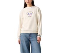 Levi's Mujer Sudadera con Cuello Redondo Graphic Heritage Sport Crew Regatta Flags Egret Greys XS