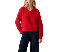 Levi's Mujer Suéter con Cuello de Pico Reese True Red Cotton Red L