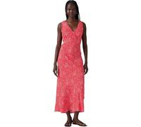 Levi's Mujer Vestido Midi Atalia con Cuello de Pico, Slim Fit, Rojo (Scattered Floral Hig), M
