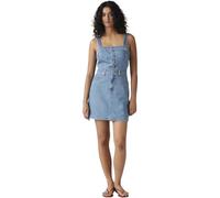 Levi's Mujer Vestido Vaquero Iconic Button con Tirantes Ajustables, Slim Fit, Azul (Chill Day), L