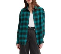 Levi's Nola Oversized, Shirt para Mujer, James Plaid Chasm Blue, M