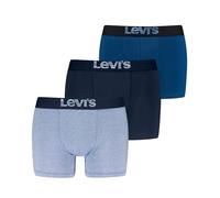 Levi's Optical Illusion Organic Cotton Calzoncillos Tipo bóxer, Blue Combo, S (Pack de 3) de los Hombres