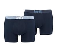 Levi's Organic Cotton Solid Men's Boxer Briefs 2 Pack, Calzoncillos Boxer de los Hombres, Blue Combo, M