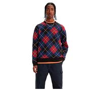 Levi's Original Housemark Sweater, Sweatshirt para Hombre, Arthur Argyle Meteorite, XL