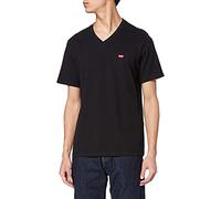 Levi's Original Housemark V-neck, T-Shirt para Hombre, Mineral Black, S