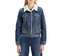 Cazadora Original Sherpa Trucker Mujer Talla XL. Color Azul