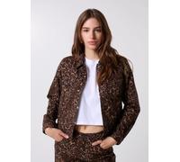 Chaqueta denim ORIGINAL TRUCKER Mujer Talla XS. Color Marron