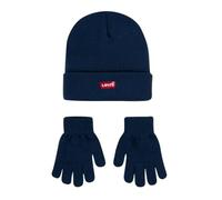 Levi's- Pack Gorro Y Guantes 9A8405 C8D Dress Blues- Gorro Y Guantes para Niños