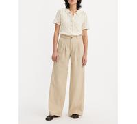 Levi's Pleated Wide-leg & Flared Jeans Pant Beige Talla: W25L30 | Pantalones de campana Outlet | Mujer | Marrón