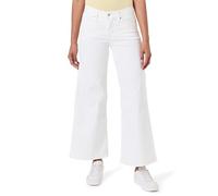 Levi'S Pantalones moldeadores 318 de Pierna Ancha para Mujer, Color Blanco Suave, 26 de Ancho x 30 de Largo