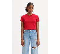 Levi's Perfect Tee Script Red Cotton Talla: XS | Camisetas de Seda Outlet | Mujer | Rojo