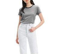Levi's Perfect Tee, T-Shirt para Mujer, Raita Stripe Caviar, M