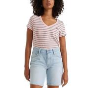Levi's Perfect V-Neck, Mujer, Cool Stripe Chalk Pink, XS