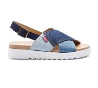 Levi's Persia, Sandalias Punta Cerrada Mujer, Azul (Navy Blue 17), 37 EU