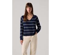 Levi's Petal Vneck Sweater Stephanie Stripe Navy Talla: L | Jerséis de Punto Outlet | Mujer | Azul