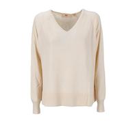 Levi's Petal Vneck Sweater White Swan Lightweight Talla: L | Jerséis de Punto Outlet | Mujer | Blanco