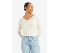 Levi's Petal Vneck Sweater White Swan Lightweight Talla: S | Jerséis de Punto Outlet | Mujer | Blanco
