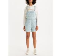 Levi's Peto vaquero de mujer corto con tirantes ajustables. Azul claro 40 (M)