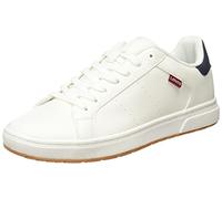 Levi's Piper, Zapatillas Hombre, Blanco (Regular White), 45 EU