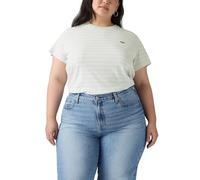 Levi's PL The tee T-Shirt, Emily Stripe Pale Bl XXL Plus Mujer