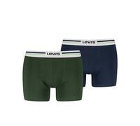 LEVIS Placed Sprortswear Logo Bóxer, Green/Blue, XXL (Pack de 2) de los Hombres