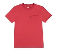 Levi's Playera Infantil con Bolsillo de Puesta de Sol, Color Rojo, Rosso, 10 años