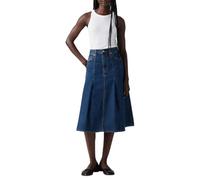 Levi's Pleated Midi Skirt Falda, Slightly Circular, 30W Mujeres